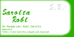 sarolta robl business card